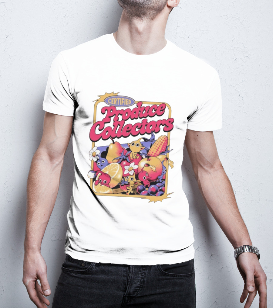 Certified Produce Collectors Pikmin Fruits And Vegetables T-Shirt