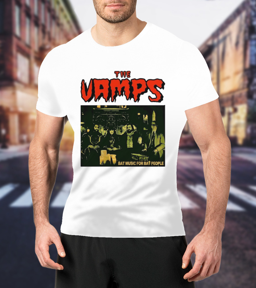The Vamps What We Do In The Shadows Bat Music For Bat People Candles Group Image T-Shirt