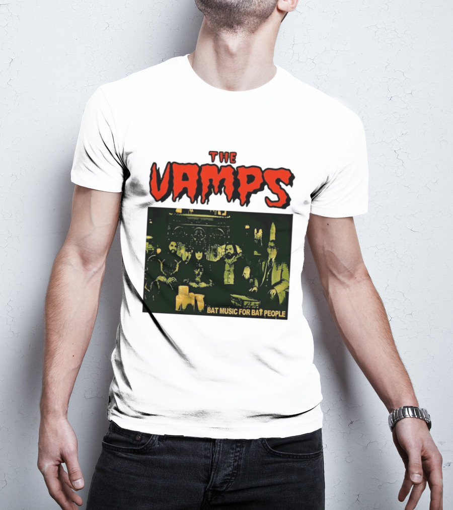 The Vamps What We Do In The Shadows Bat Music For Bat People Candles Group Image T-Shirt