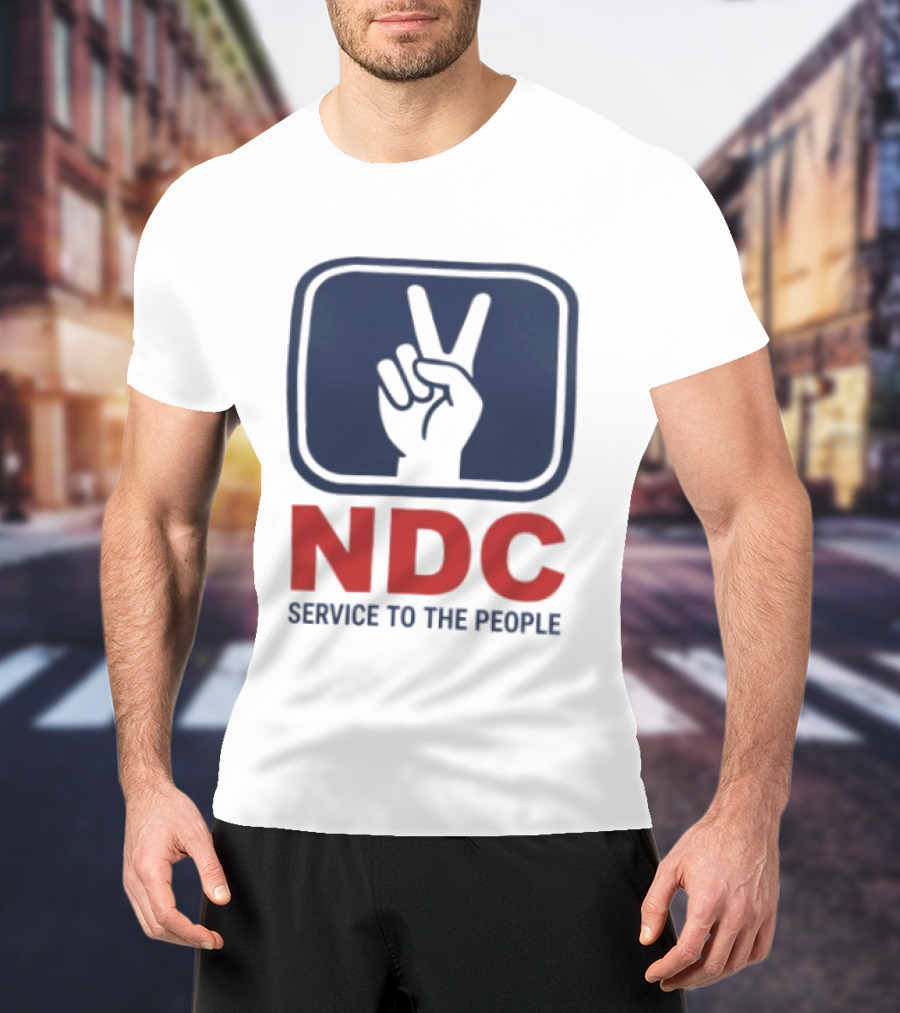 NDC Service To The People Peace Hand T-Shirt
