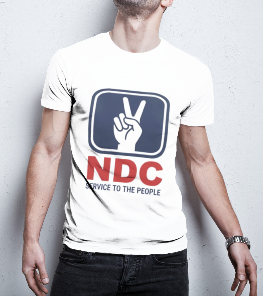 NDC Service To The People Peace Hand T-Shirt