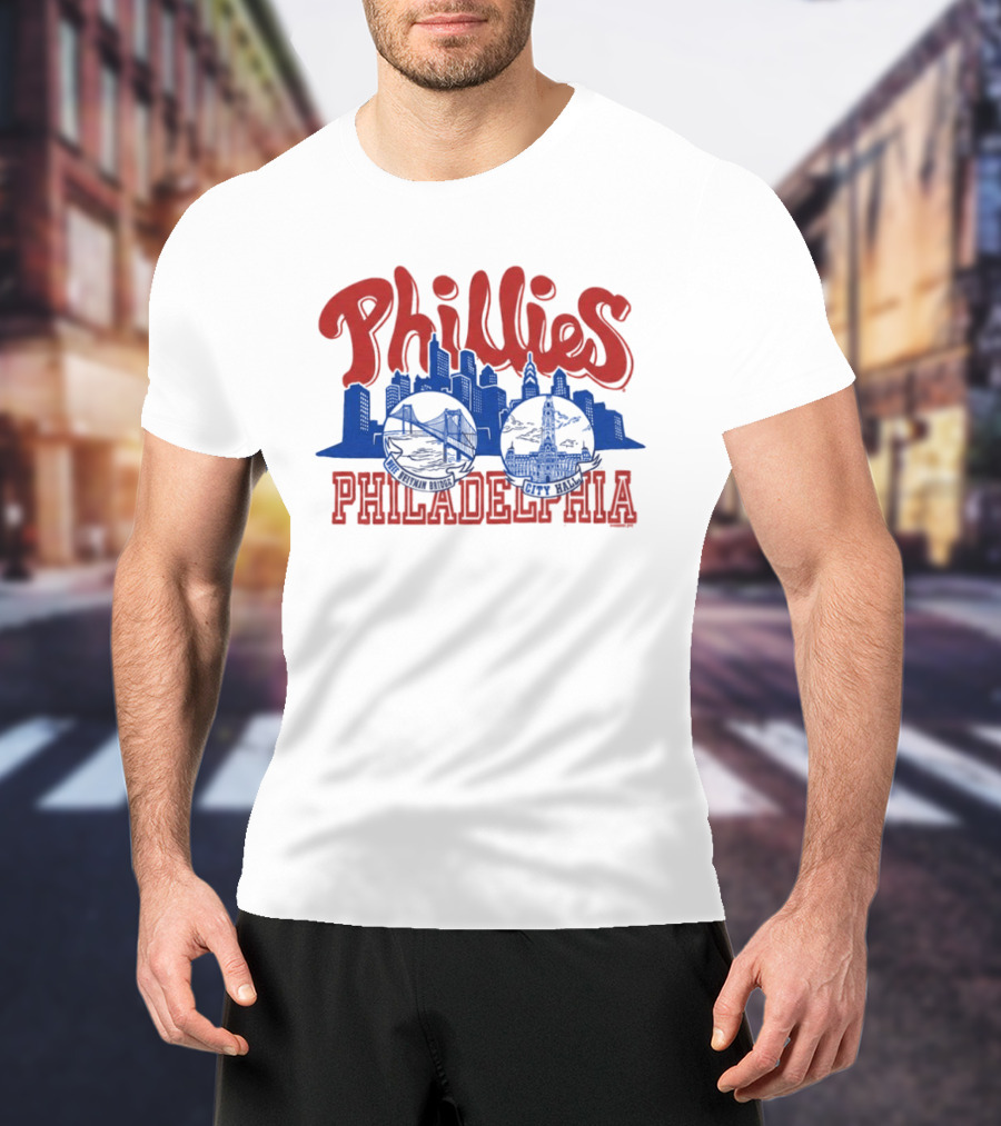 Phillies Philadelphia City Hall Skyline T-Shirt