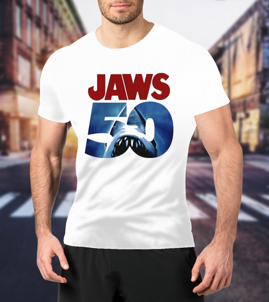 Jaws 50th Anniversary Shark Attack Celebration T-Shirt