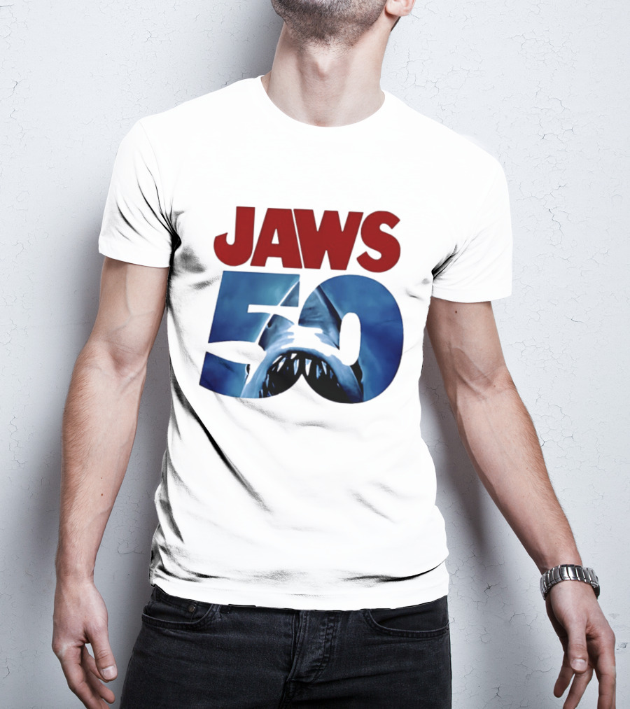 Jaws 50th Anniversary Shark Attack Celebration T-Shirt