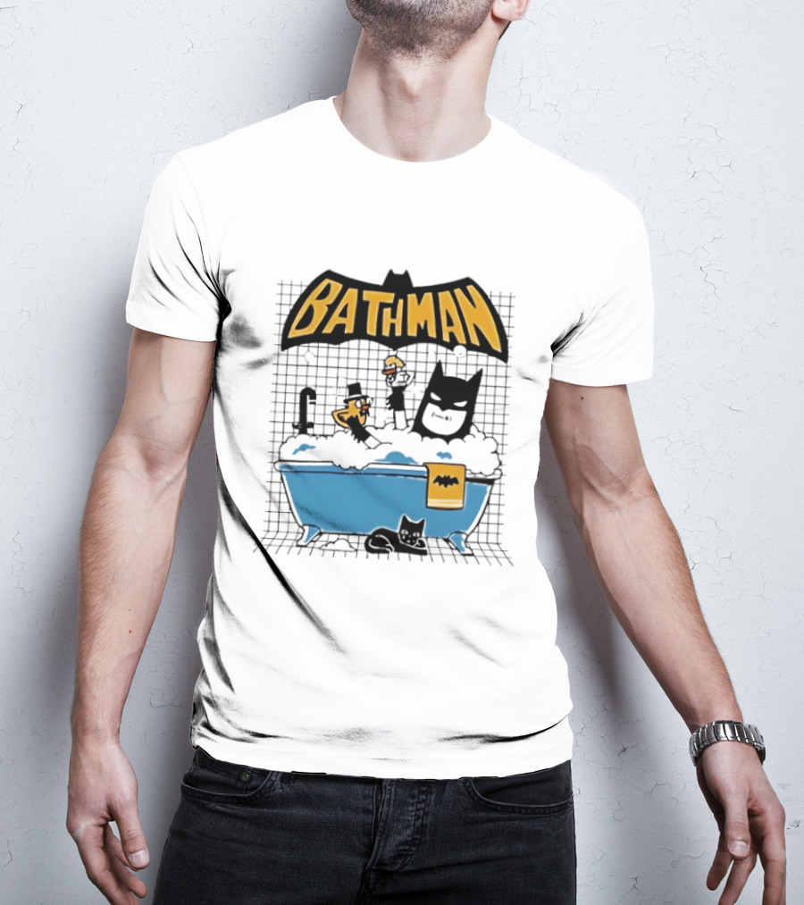 Bathman Super Hero Bathtub Adventure With Bat Towel And Rubber Duck T-Shirt