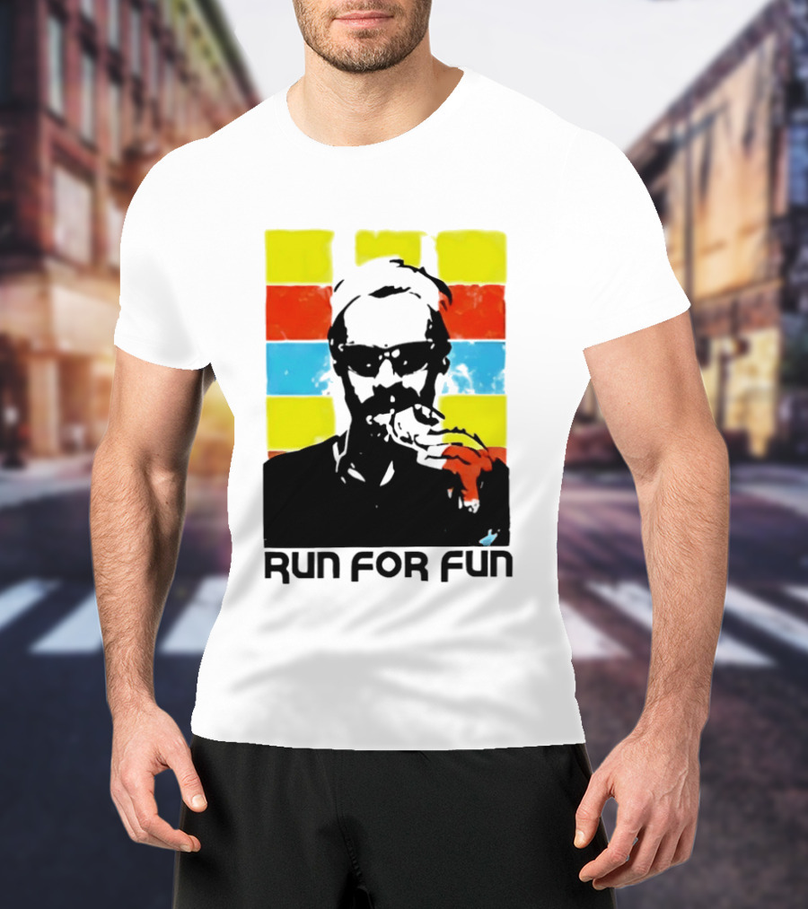 Run For Fun Retro Color Block T-Shirt