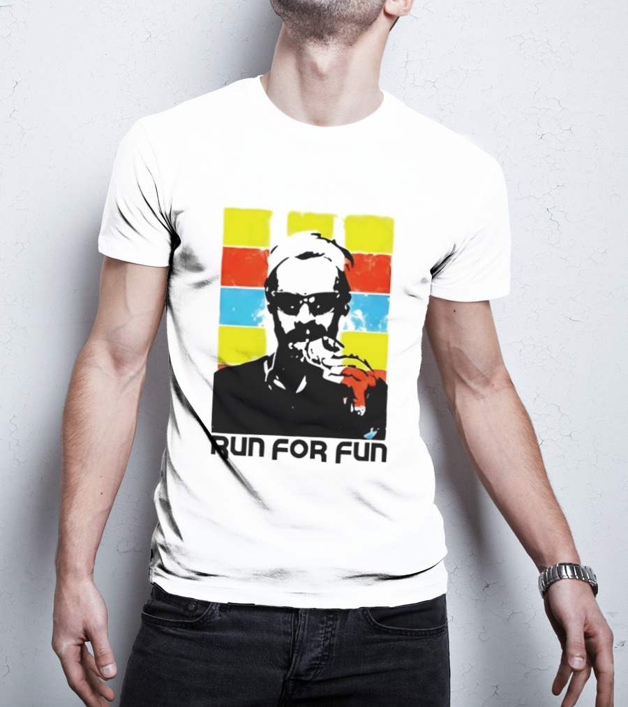 Run For Fun Retro Color Block T-Shirt