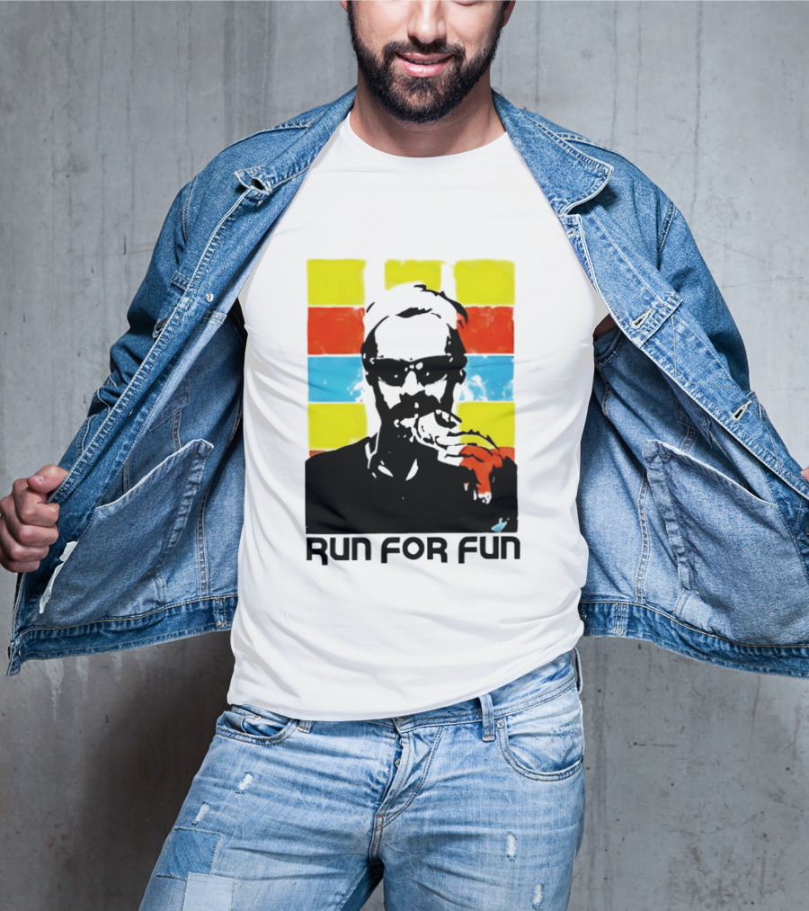 Run For Fun Retro Color Block T-Shirt