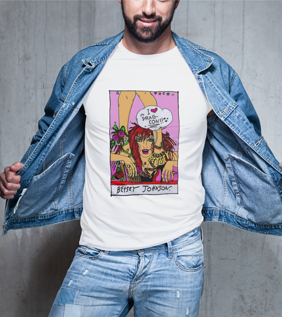 Betsey Johnson I Love DragCon 2026 Retro Fashion T-Shirt