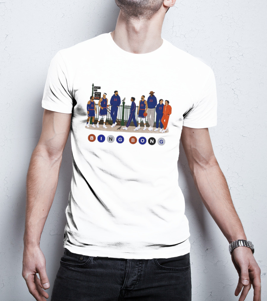 Borough Roll Call Bing Bong W 33rd 7th Ave New York Knicks T-Shirt