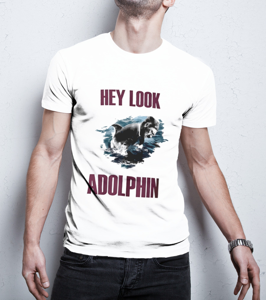 Hey Look Adolphin Clever Visual Wordplay Concept T-Shirt