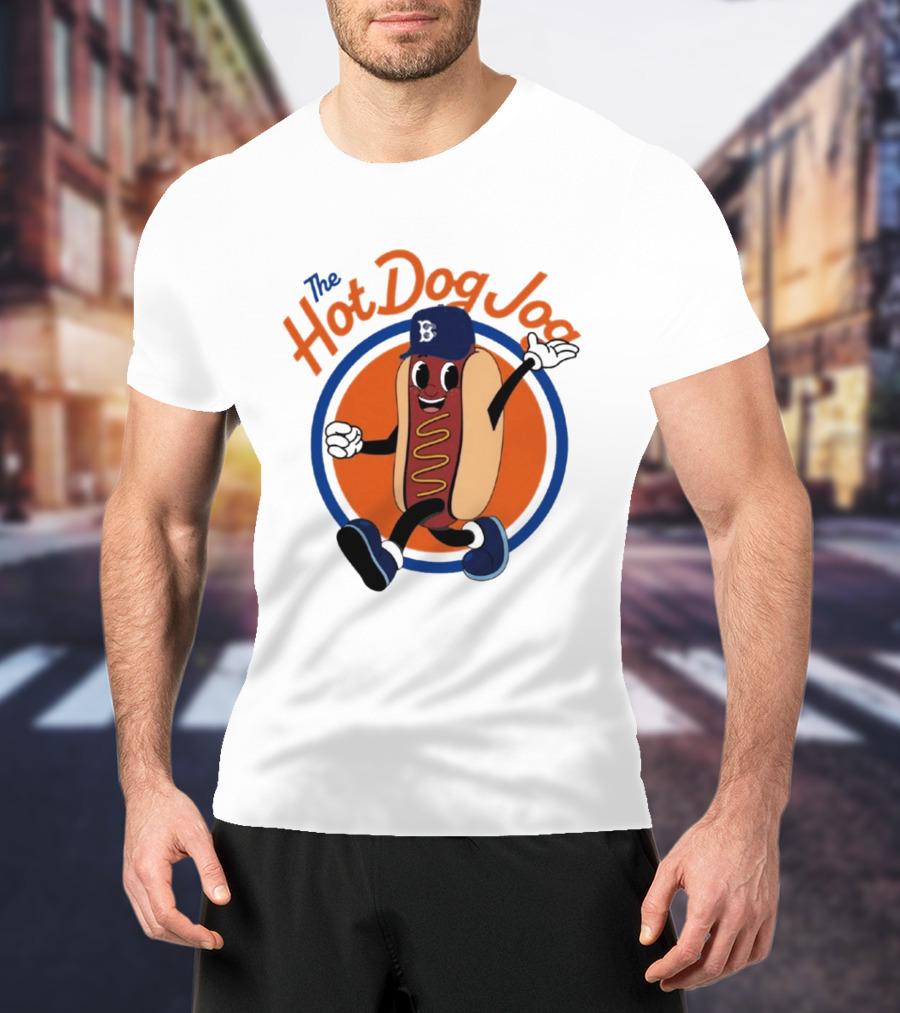 Brooklyn Cyclones The Hot Dog Jog Baseball T-Shirt