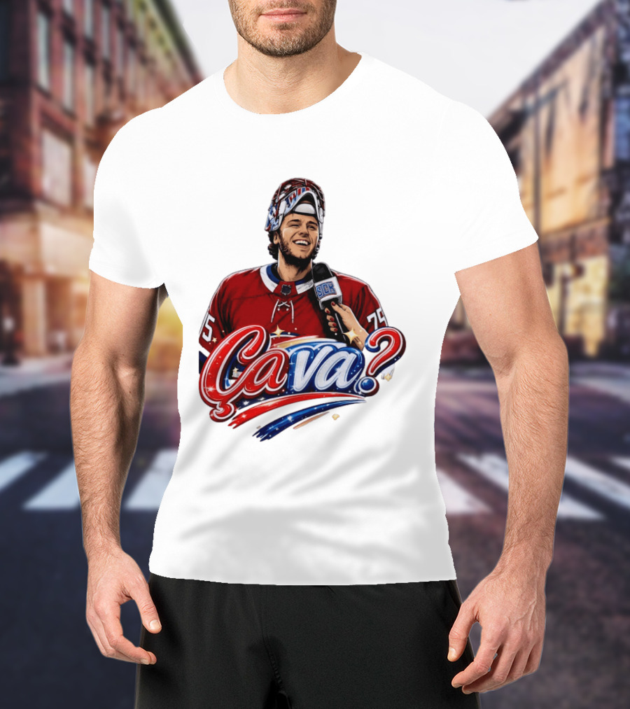 Ca Va Jakub Dobes Montreal Canadiens Interview NHL 75 Hockey Jersey T-Shirt