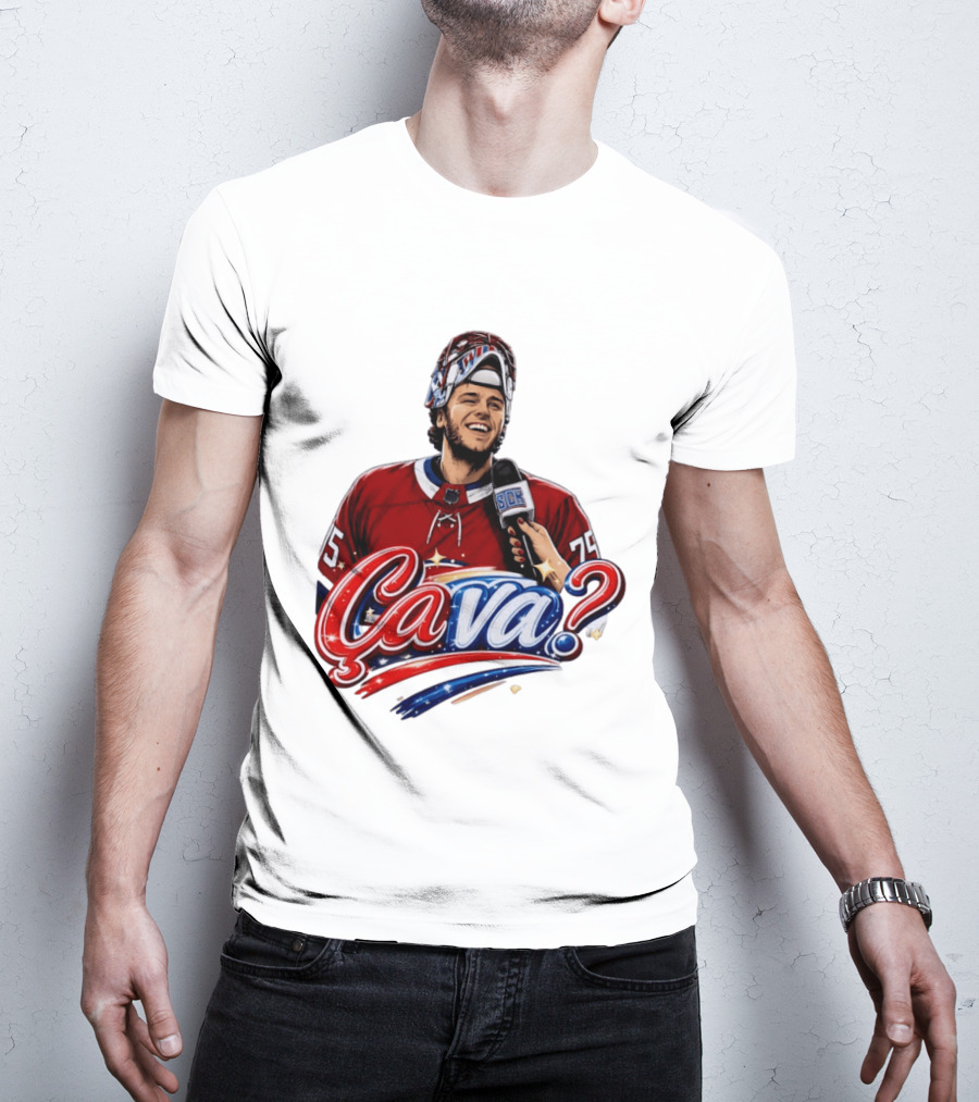 Ca Va Jakub Dobes Montreal Canadiens Interview NHL 75 Hockey Jersey T-Shirt