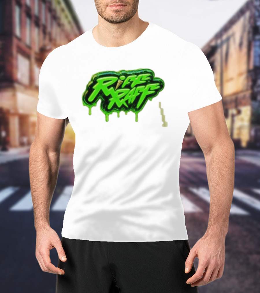 Riff Raff Neon Green Drip T-Shirt