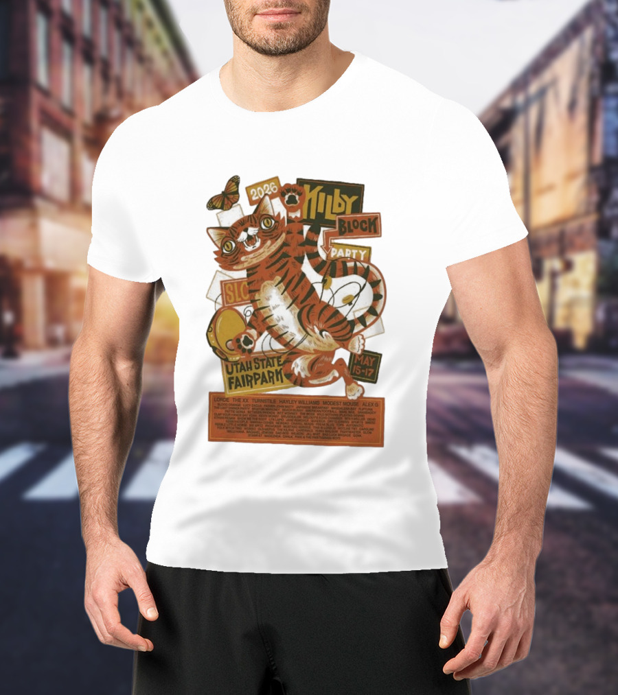 Kilby Block Party 2026 Utah State Fairpark May 15 17 Featuring Lorde Hayley Williams Modest Mouse And More T-Shirt