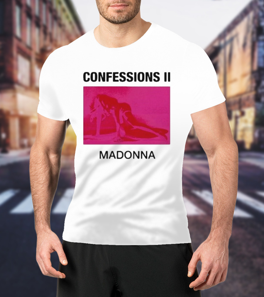 Madonna Confessions II Neon Pink Crawling Pose T-Shirt