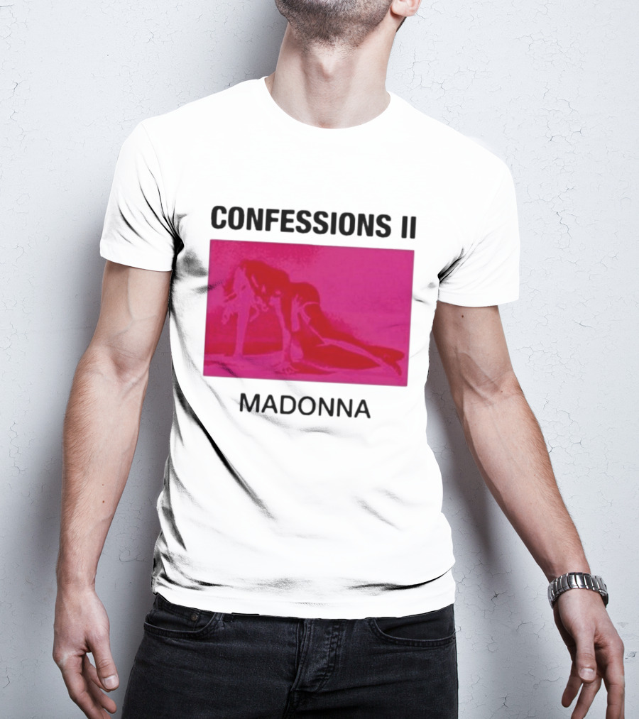 Madonna Confessions II Neon Pink Crawling Pose T-Shirt