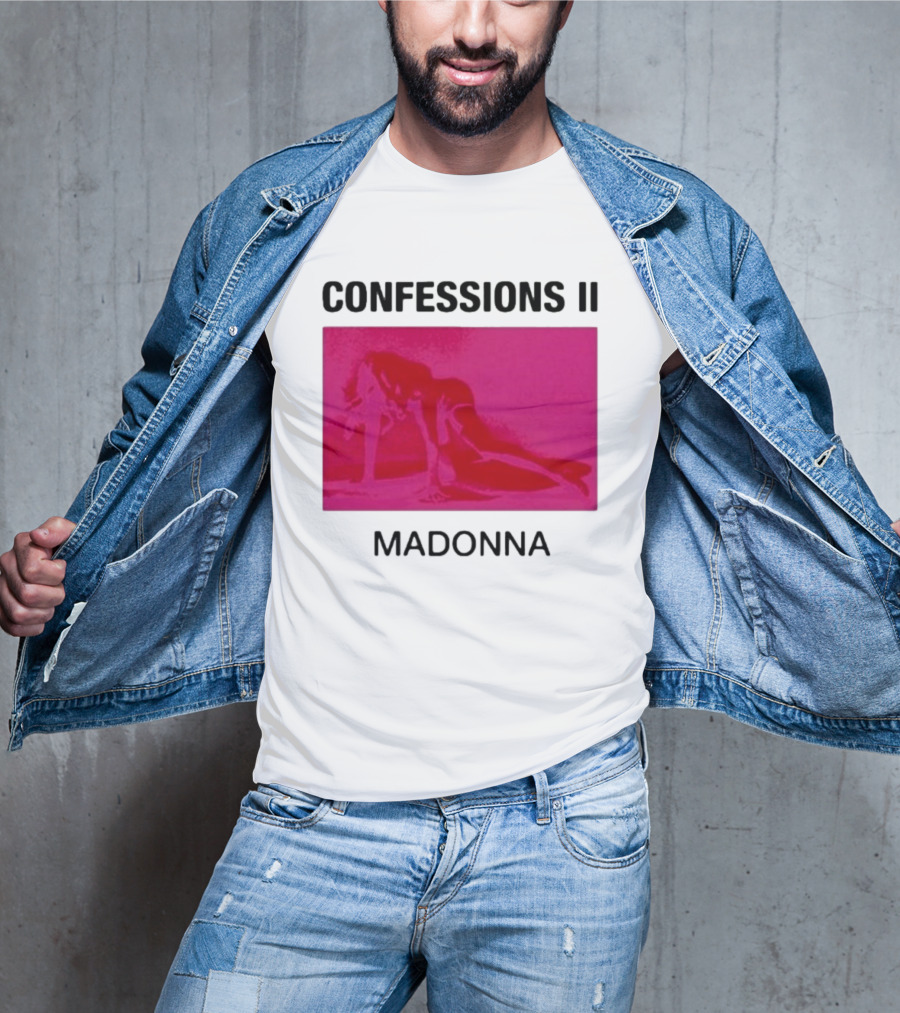 Madonna Confessions II Neon Pink Crawling Pose T-Shirt