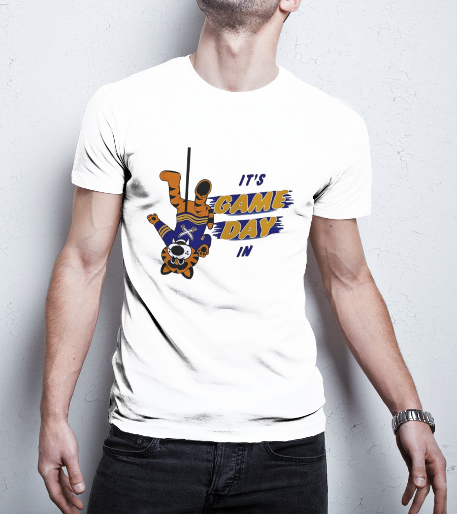 Sabretooth It's Game Day In Buffalo Sabres Hockey T-Shirt