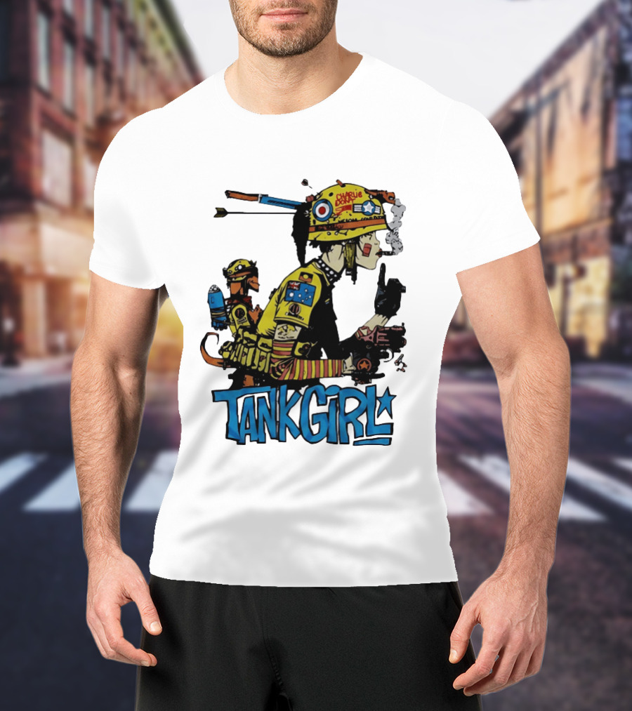 Tank Girl Comic Punk Rock Charlie Don't Surf T-Shirt