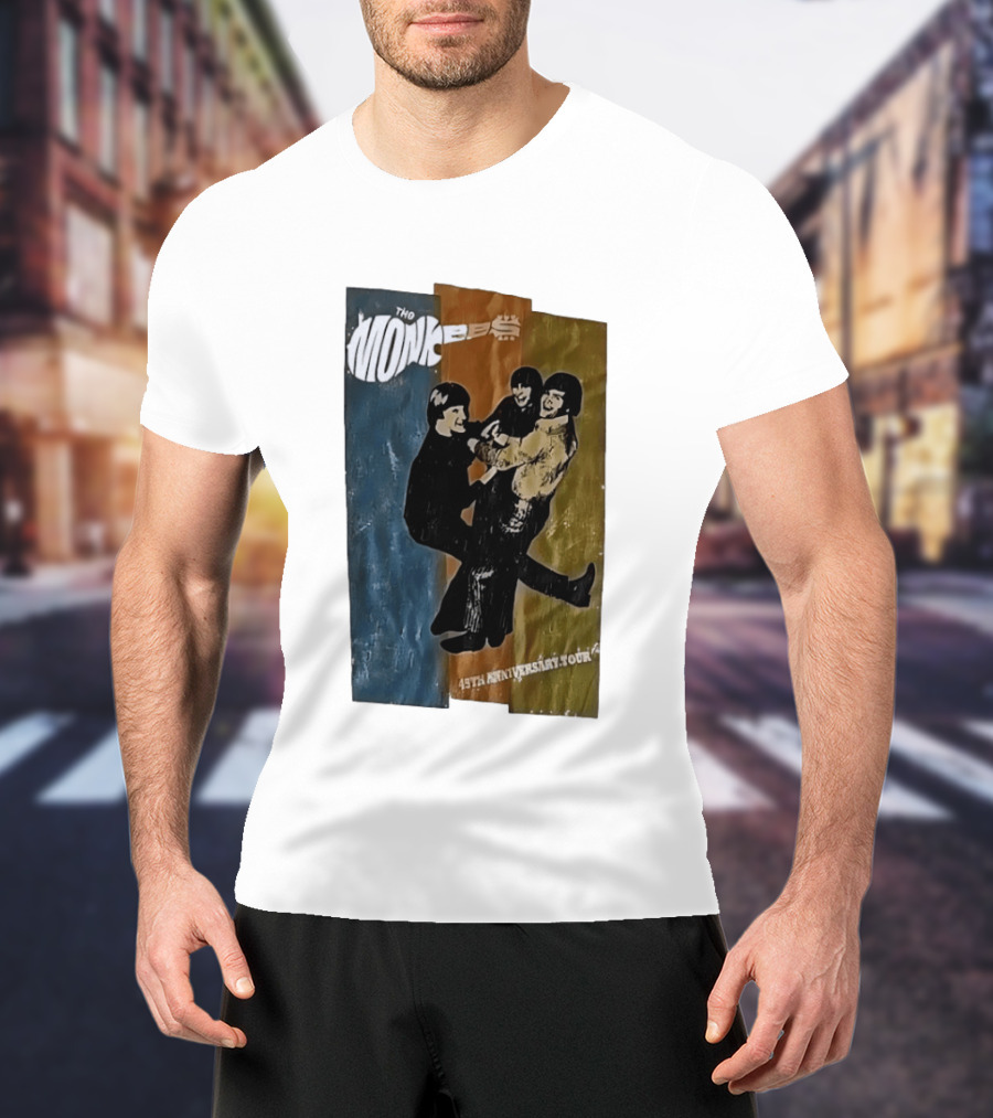 The Monkees 45th Anniversary Tour Vintage Band Celebration T-Shirt