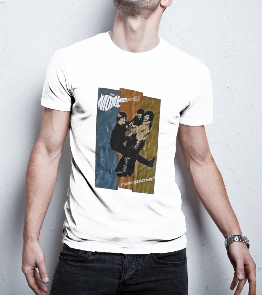 The Monkees 45th Anniversary Tour Vintage Band Celebration T-Shirt