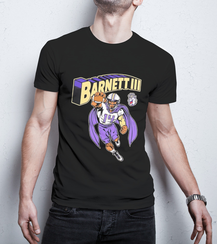 Barnett III James Madison Dukes Football Player T-Shirt
