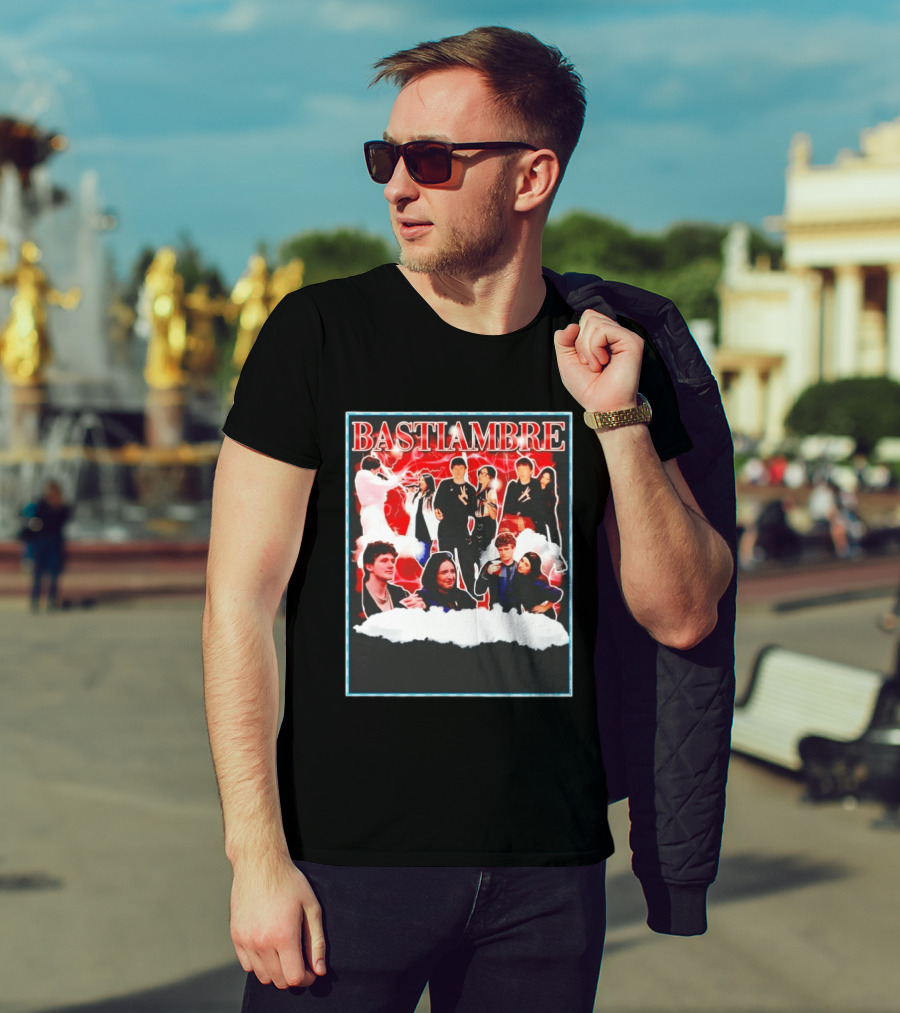 Bastiambre Movie Pop Culture Characters Collage T-Shirt