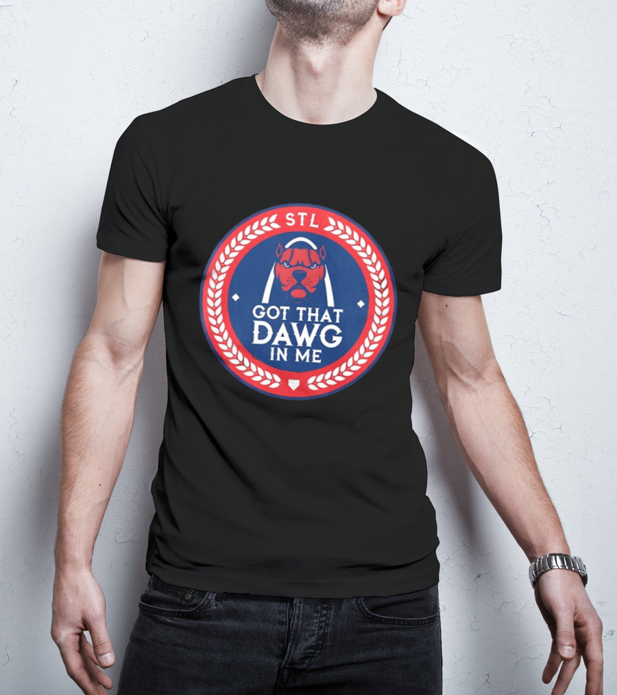 Got That Dawg In Me STL Red And Blue T-Shirt