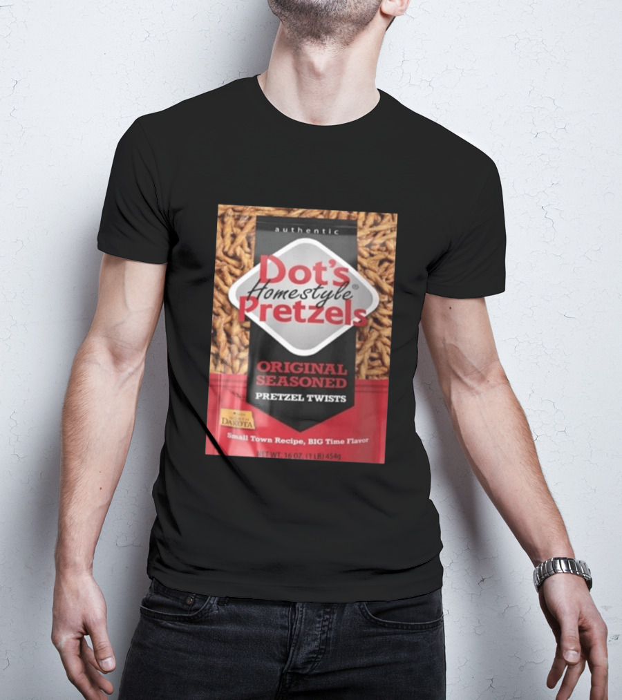 Dot's Homestyle Pretzels Original Seasoned Snack Twist Authentic North Dakota Flavor T-Shirt