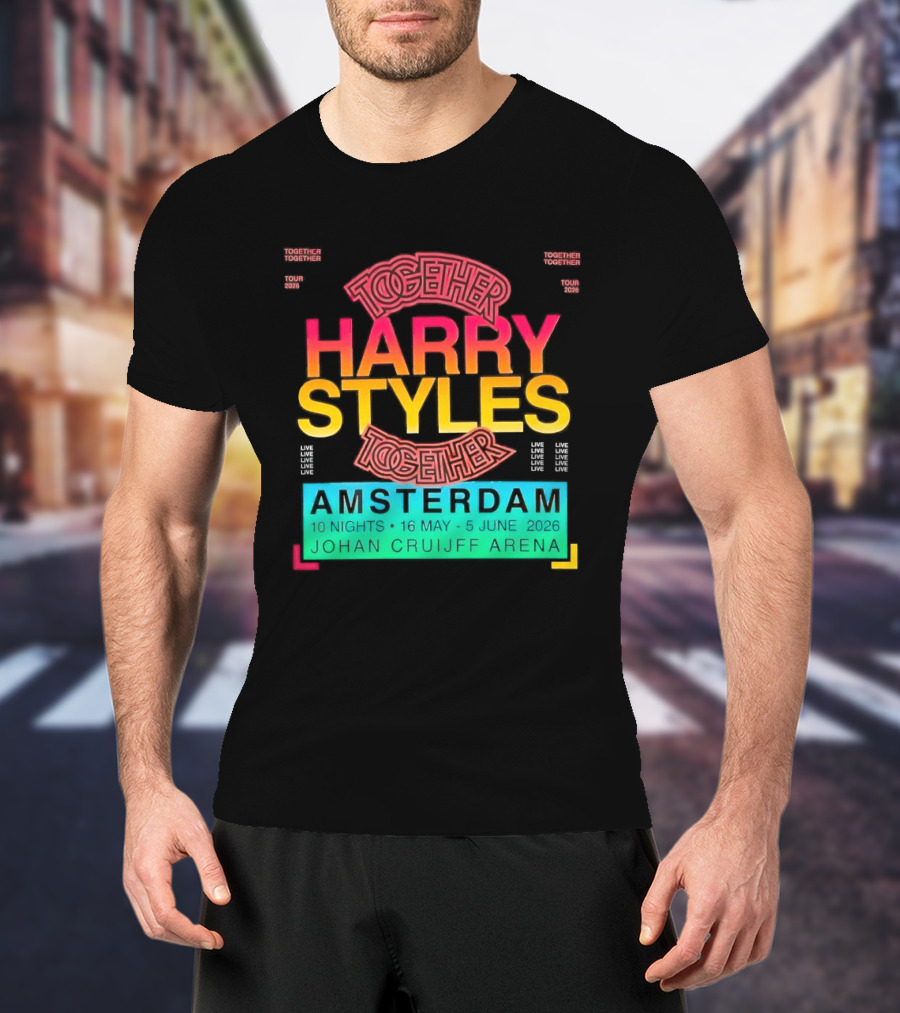 Harry Styles Together Tour 2026 Amsterdam Johan Cruijff Arena T-Shirt