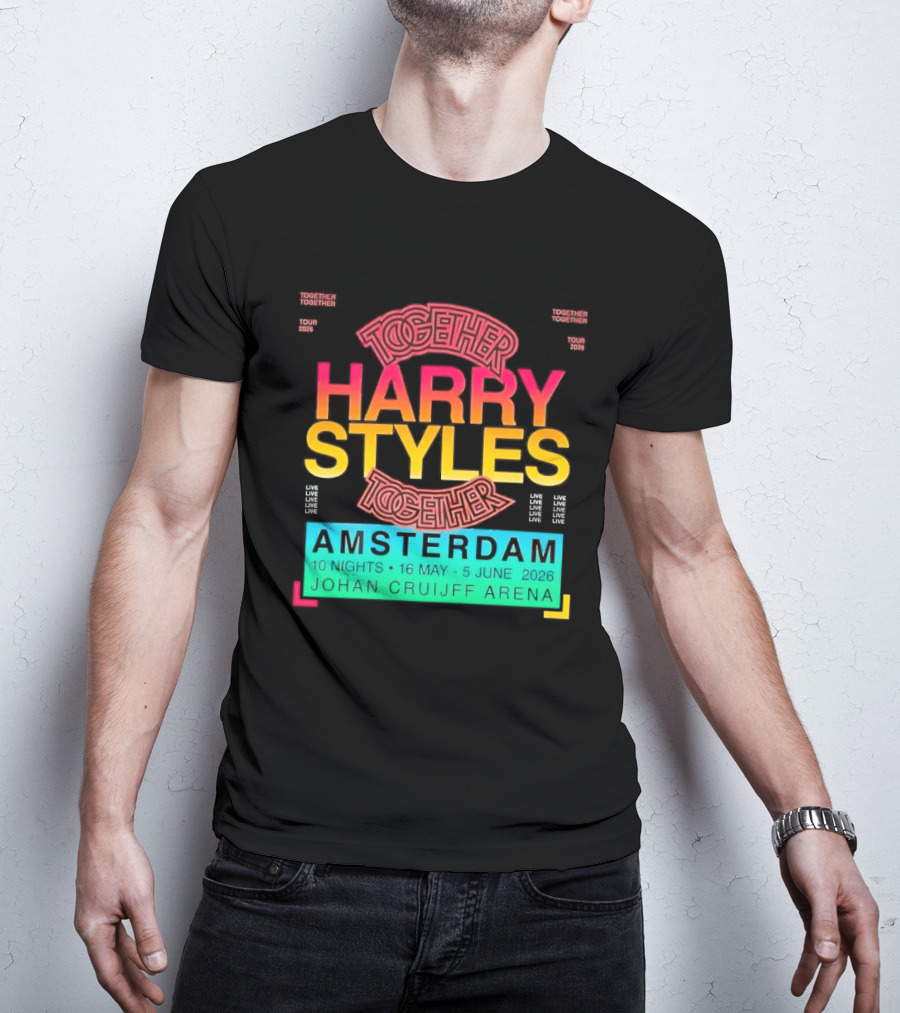 Harry Styles Together Tour 2026 Amsterdam Johan Cruijff Arena T-Shirt
