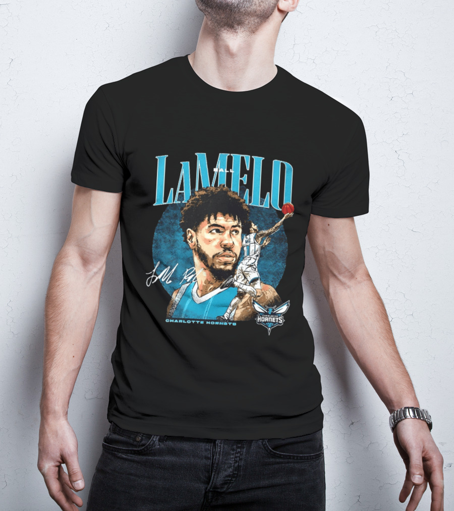LaMelo Ball Charlotte Hornets NBA 2026 Player Signature Edition T-Shirt