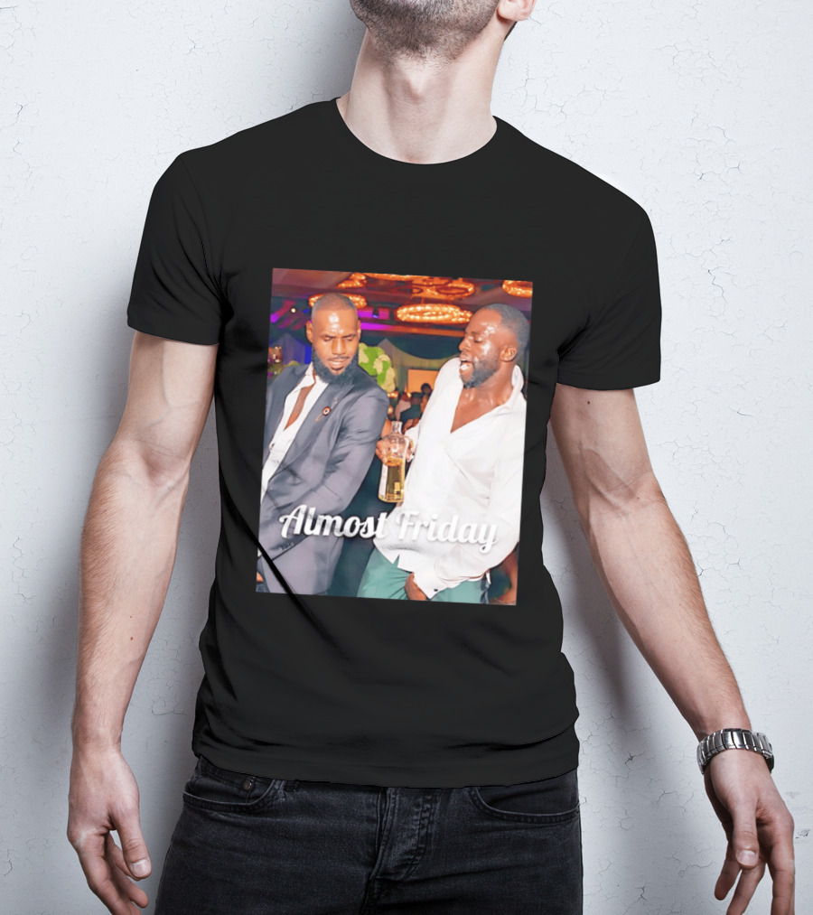 LeBron James Draymond Green Almost Friday Club Scene T-Shirt