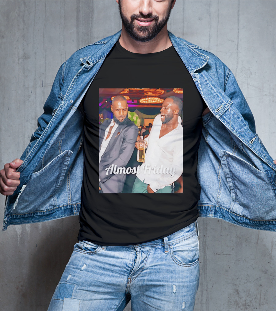 LeBron James Draymond Green Almost Friday Club Scene T-Shirt