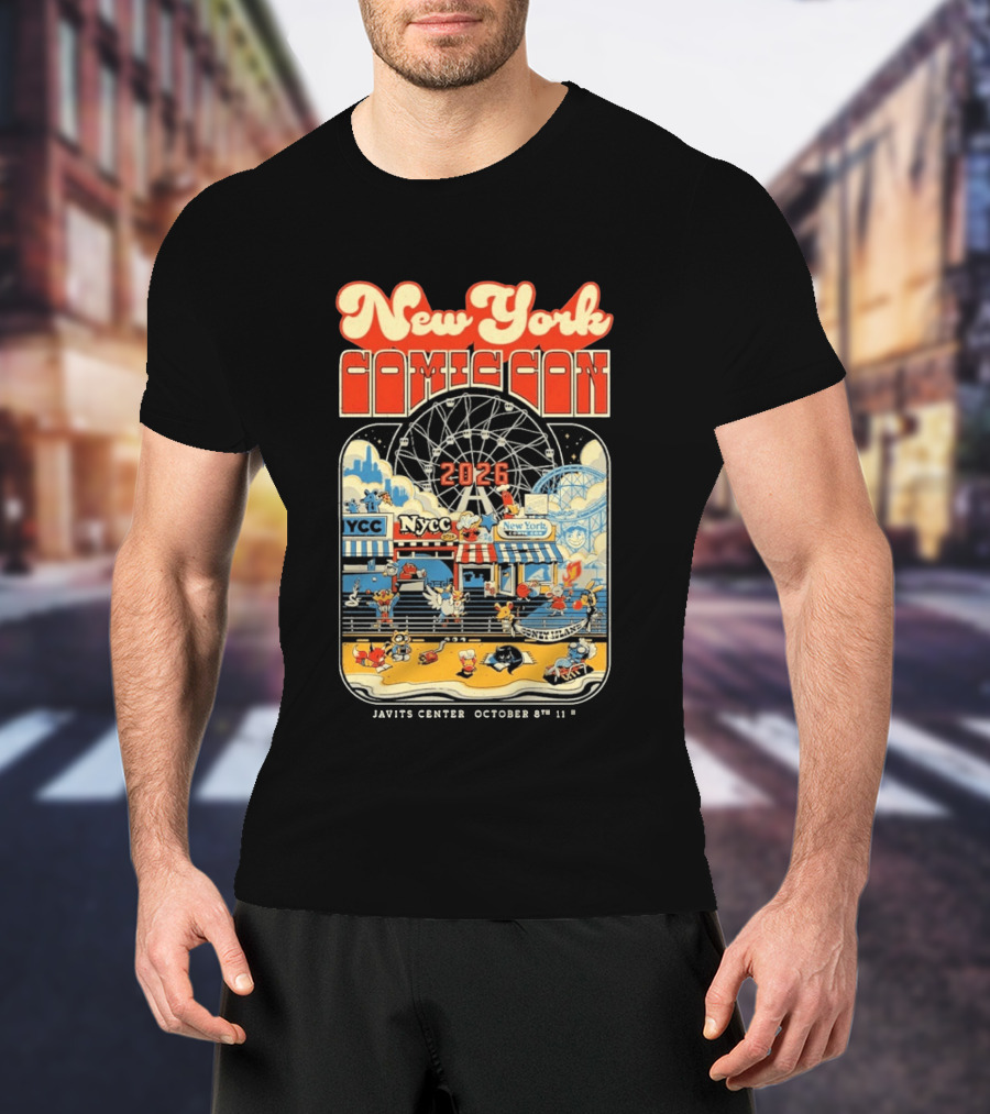 New York Comic Con 2026 Coney Island Javits Center October 8 To 11 T-Shirt