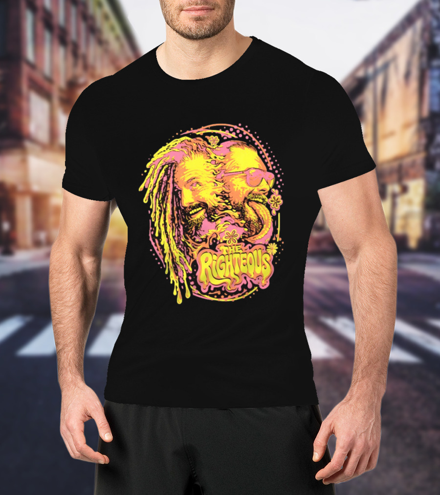 The Righteous Psychedelic Neon Fusion T-Shirt