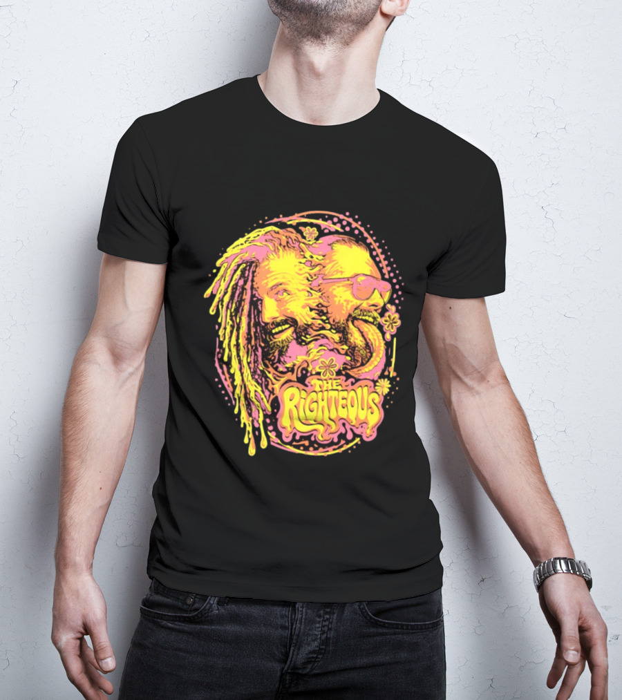 The Righteous Psychedelic Neon Fusion T-Shirt