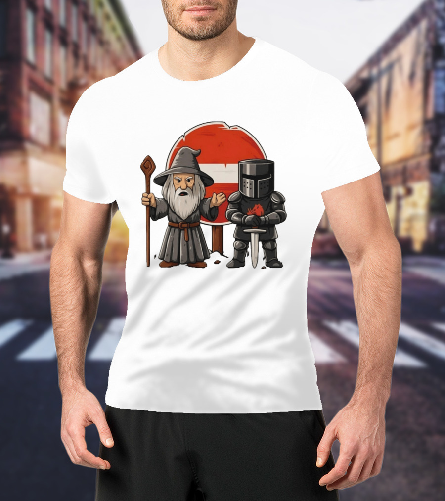 Gandalf Black Knight None Shall Pass T-Shirt