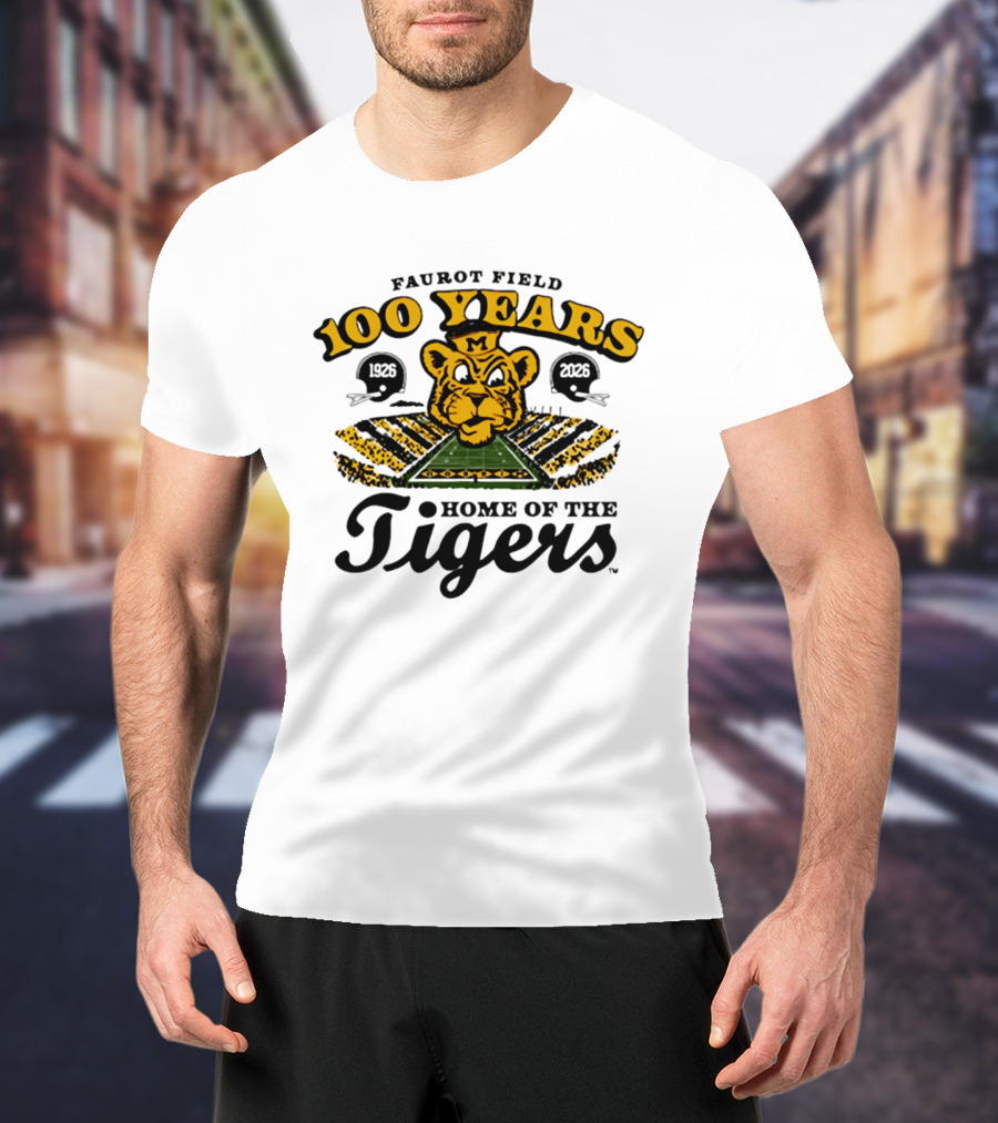 Faurot Field 100 Years Home Of The Tigers 1926 2026 T-Shirt