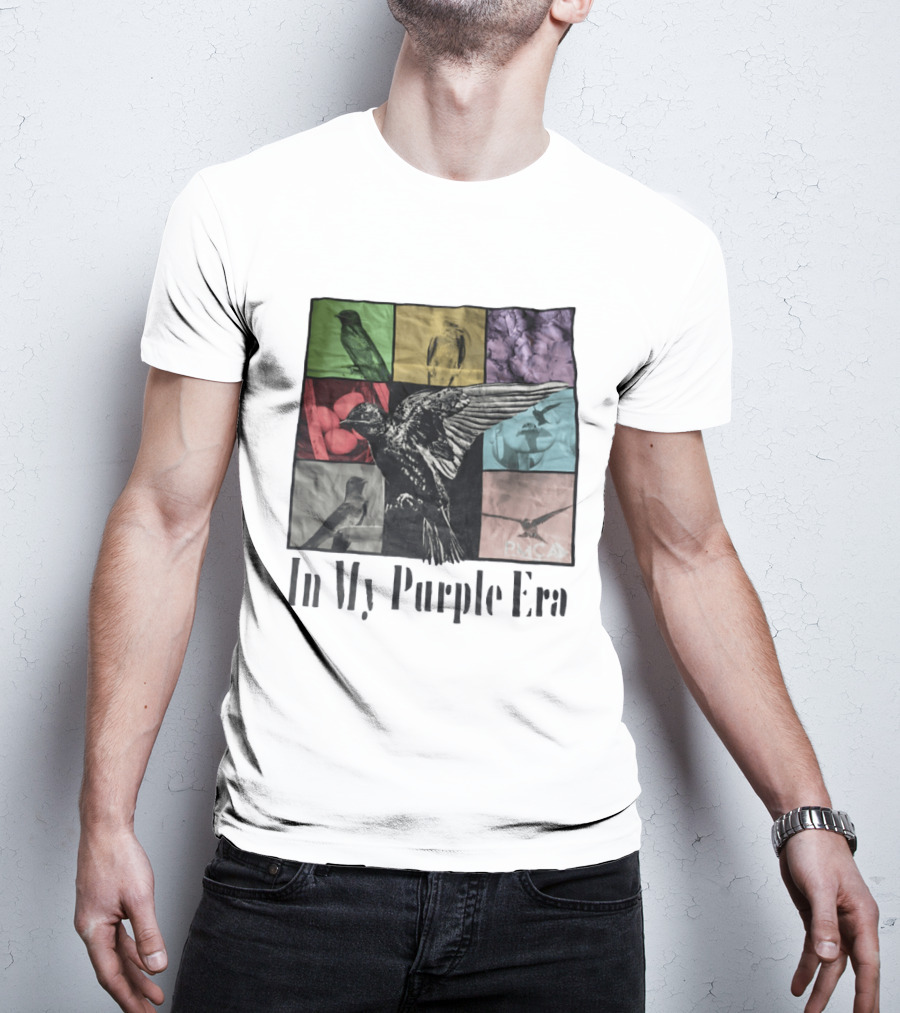 In My Purple Era Swallow Collage T-Shirt