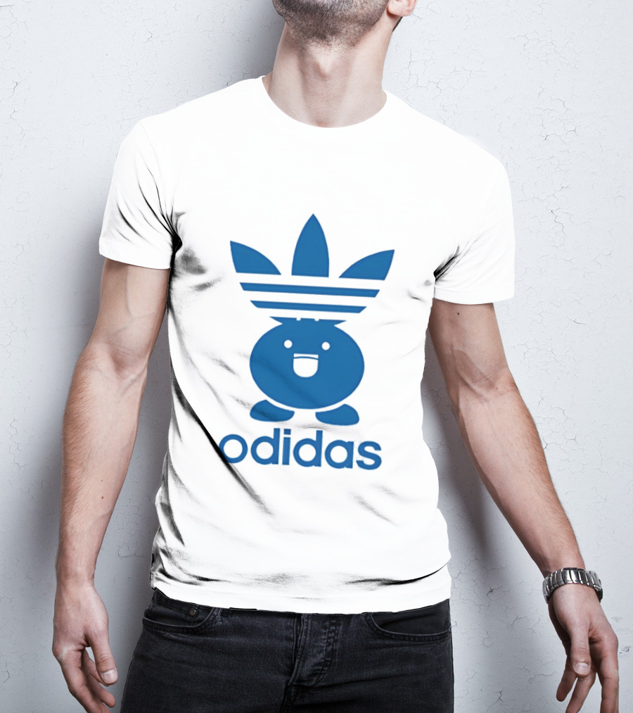 Odidas Pokemon Oddish Mashup Blue T-Shirt