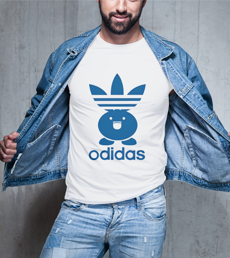 Odidas Pokemon Oddish Mashup Blue T-Shirt