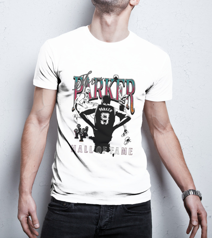 Parker Hall Of Fame NBA Tony Parker San Antonio Spurs T-Shirt