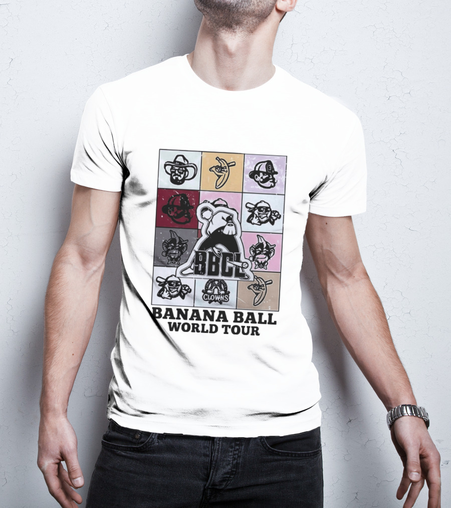 BBCL Clowns Banana Ball World Tour 2026 T-Shirt