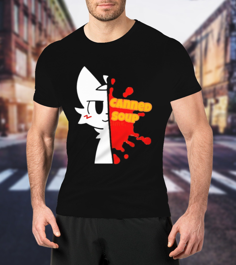 Boykisser Meme Canned Soup Splatter T-Shirt