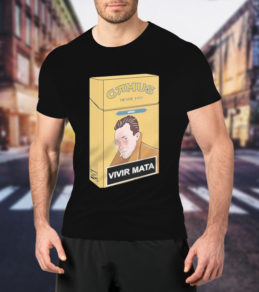 Camus Desde 1913 Vivir Mata Cigarette Box T-Shirt