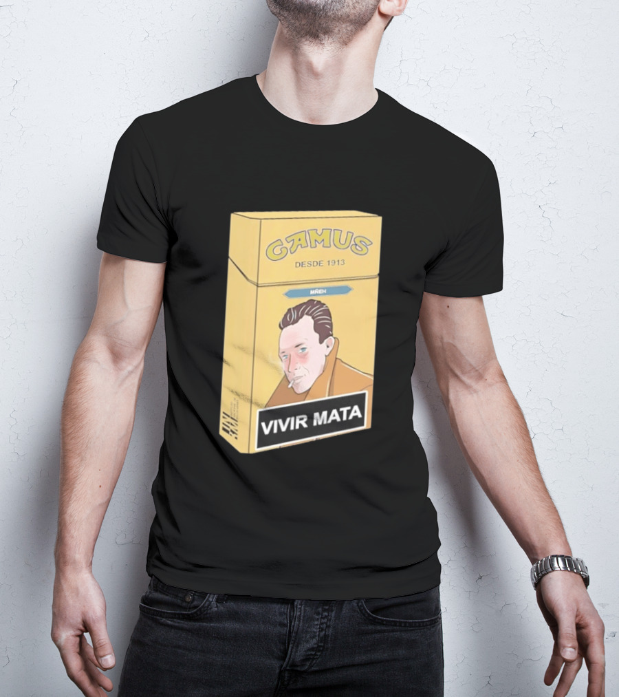 Camus Desde 1913 Vivir Mata Cigarette Box T-Shirt