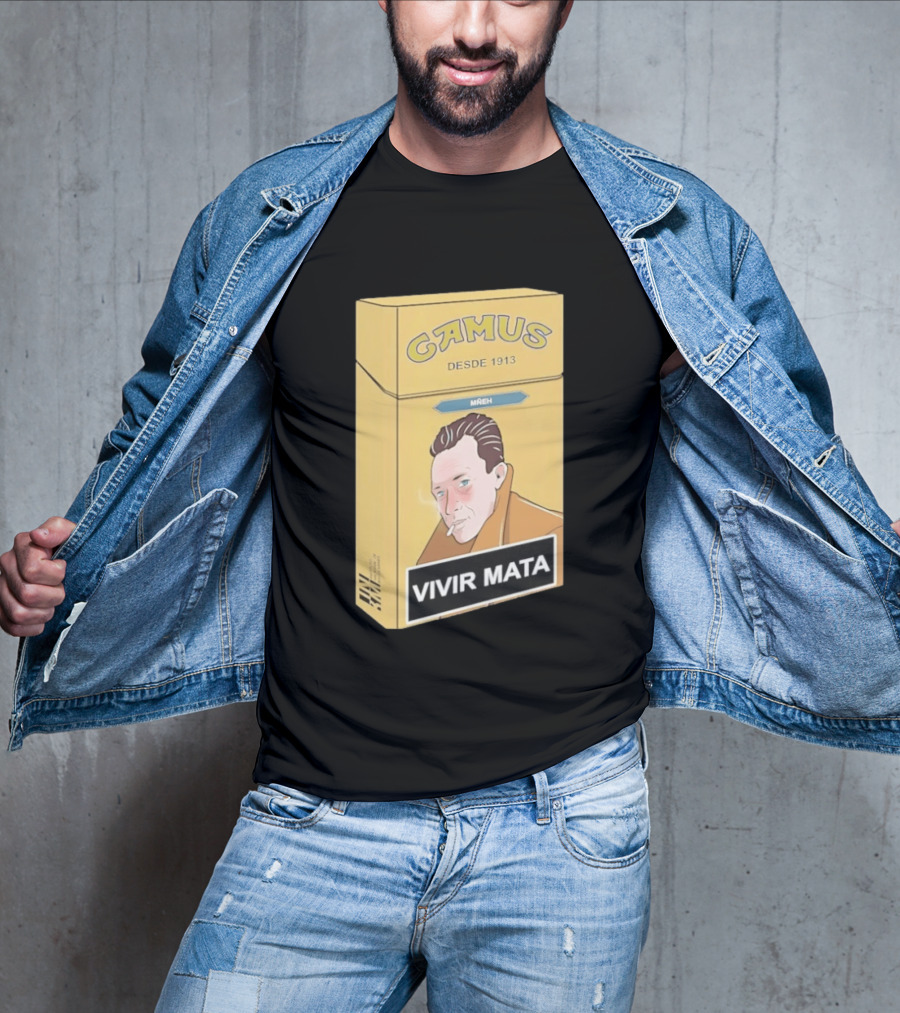 Camus Desde 1913 Vivir Mata Cigarette Box T-Shirt